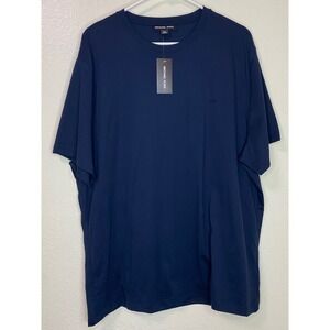 Michael Kors Mens XXL Navy Cotton Crewneck Basic Tee T Shirt NWT